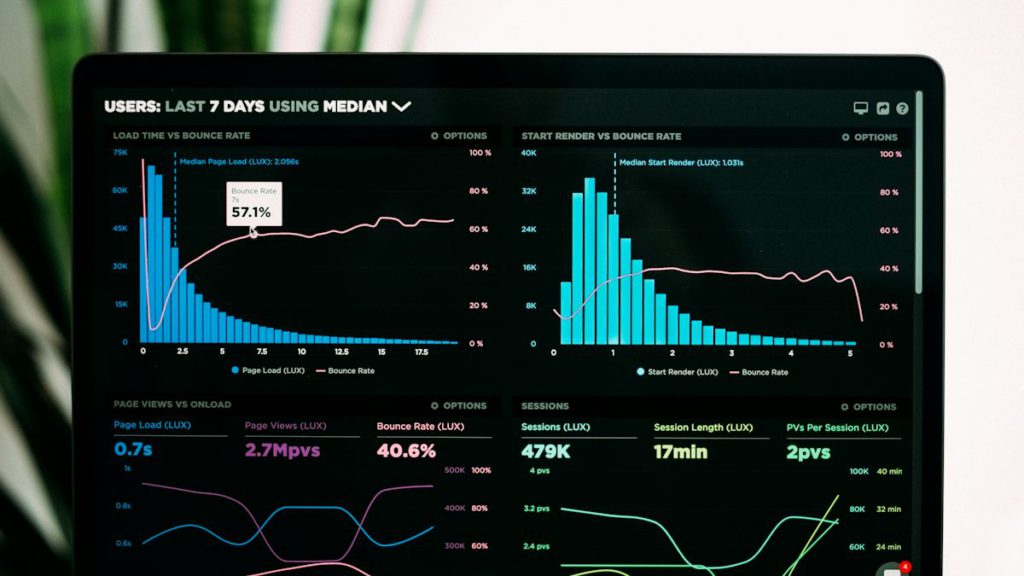 How to increase website traffic – analytics dashboard showing visitor growth