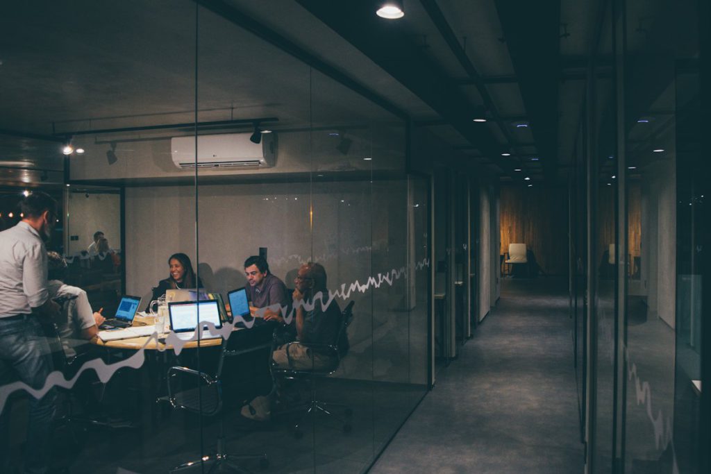 SEO company in Dhaka – WebPerfects team meeting to plan a client SEO campaign